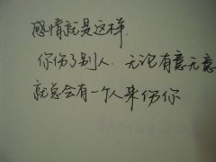 伤感句子表达心情心痛的说说大全 专一到不留余地，却冷的忘了哭泣